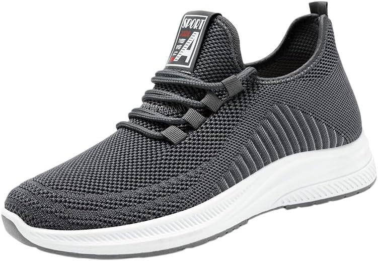 Wide Toe Box Shoes Men Extra Wide Width Sneakers Air Cushion Road Running Shoes Ultra Light Tennis Gym Workout Training Shoes Breathable Walking Shoes with Arch Support