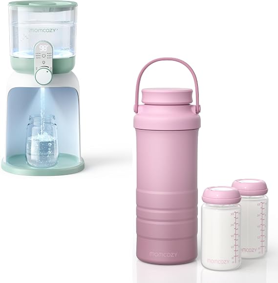 Momcozy 22oz Portable Breast Milk Cooler for Outdoor & Instant Water Warmer for Making Formula
