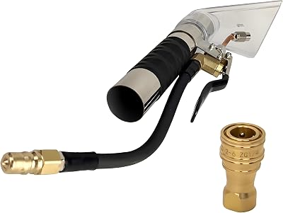 Carpet Extractor Wand with 14 Quick Disconnect Coupler Valve for Shop VacMytee Upholstery Vacuum Extractor, Upholstery Cleaning Tool for Carpet CleaningCar Detailing, Extractor Head