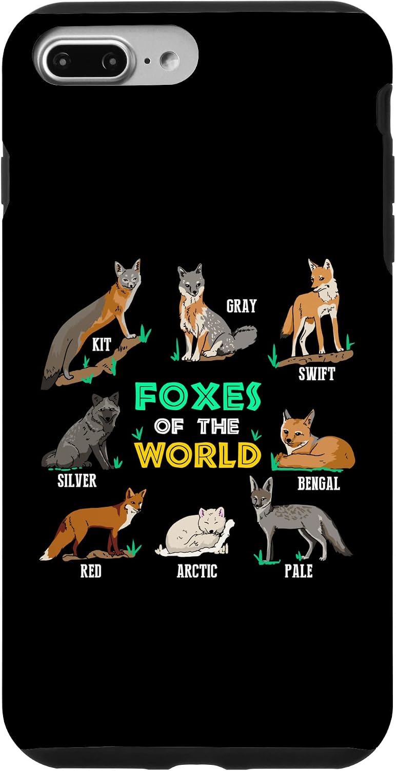 iPhone 7 Plus8 Plus Foxes Of The World Cool Art Farm Fox Animal Lovers Case