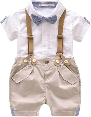 Evelin LEE Kid Baby Boy Gentry Clothes Set Formal Party Wedding Tuxedo Waistcoat Outfit Suit