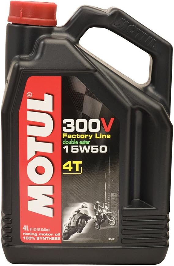 Motul 101363/104129 300v 4T Competition Synthetic Oil 15W-50 4-Liter (101363/104129)