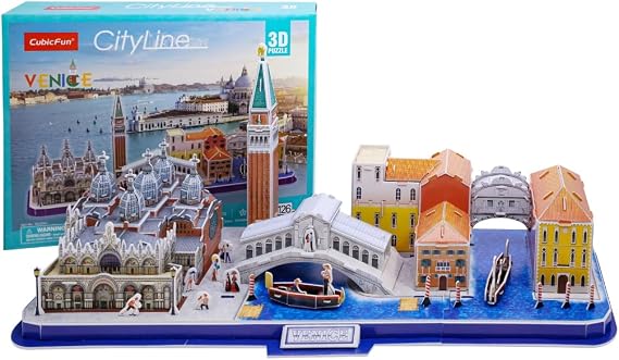 CubicFun 3D Puzzle CUB/MC269h City Line - Venedik - İtalya