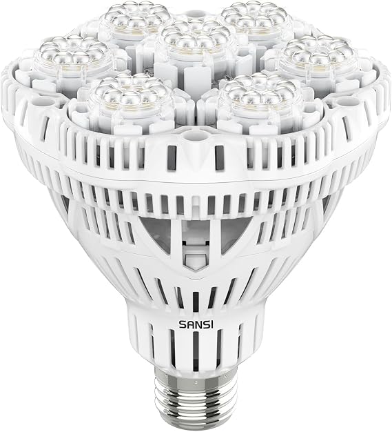 SANSI 36W Grow Light Bulb for Indoor Plants 400W eq. Full Spectrum E27