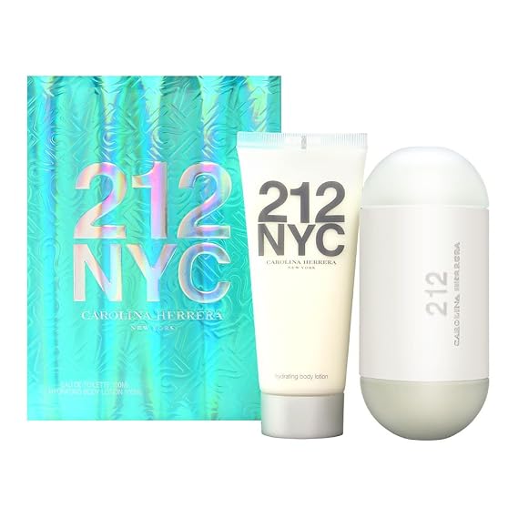 Carolina Herrera 212 For Women 2 Piece Set (3.4 Ounce Eau De Toilette Spray+ 3.4 Ounce Hydrating Body Lotion)