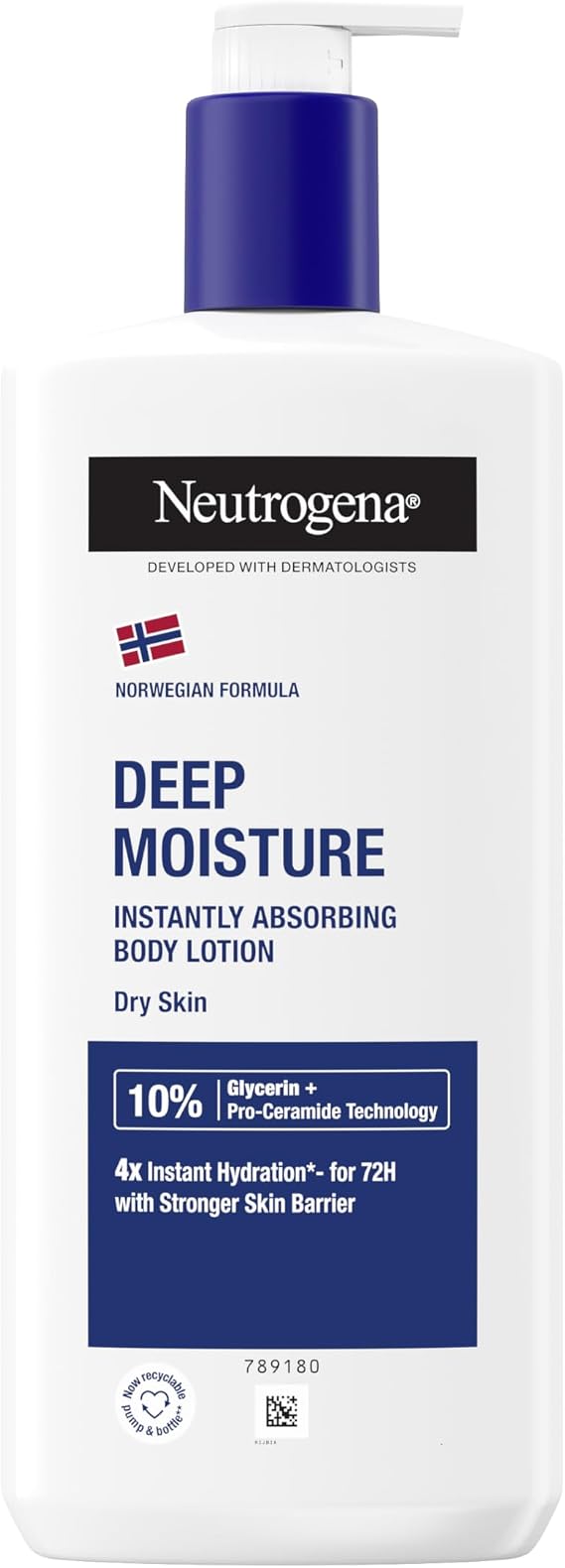 Neutrogena Yoğun Nemlendirici Parfümlü Vücut Losyonu (400 ml)— Kuru ciltler için vücut nemlendiricisi — Pro-Seramid ve Gliserin Teknolojisi ile geliştirilmiş formül