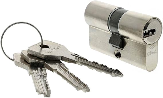 CISA 0E30005012 ASIX European Cylinder, Nickel Plated, 28/28 mm