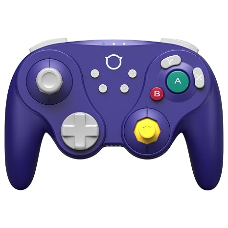 NYXI Warrior Lite Switch ControllerWireless Gampad mit Hall-Effekt Joysticks & Trigger Mikro-Mechanischen A/B/X/Y-Tasten & Vibration 6-Achsen Gyroskop & Programmierbar für Game Cube/Wii/PC Lila