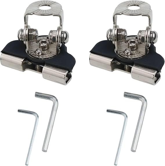 LED Light Bar Hood Bracket Kit 2pcs For Spotlights Installation With Expansion Base And Hood Grid Door Clip Compatibility(Silver)