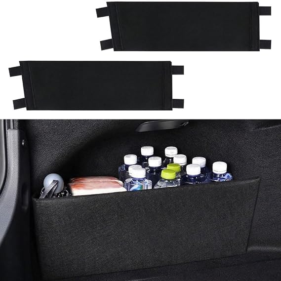 Boot Side Trim Panel Storage Organiser for Tesla Model Y Juniper 2025 2026, Rear Car Luggage Compartment Side Divider Board Pocket Mats Box Accessories