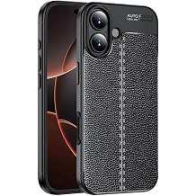 Ehr. iPhone 17 Uyumlu Kamera Korumalı Deri Görünümlü Darbe Emici Tam Korumalı Auto Focus Lüks Silikon Kılıf