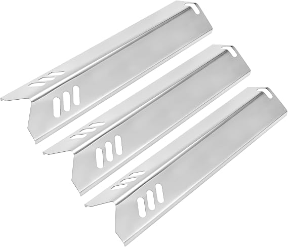 M METERXITY 3-Pack Grill Heat Plates 15in Stainless Steel Silver