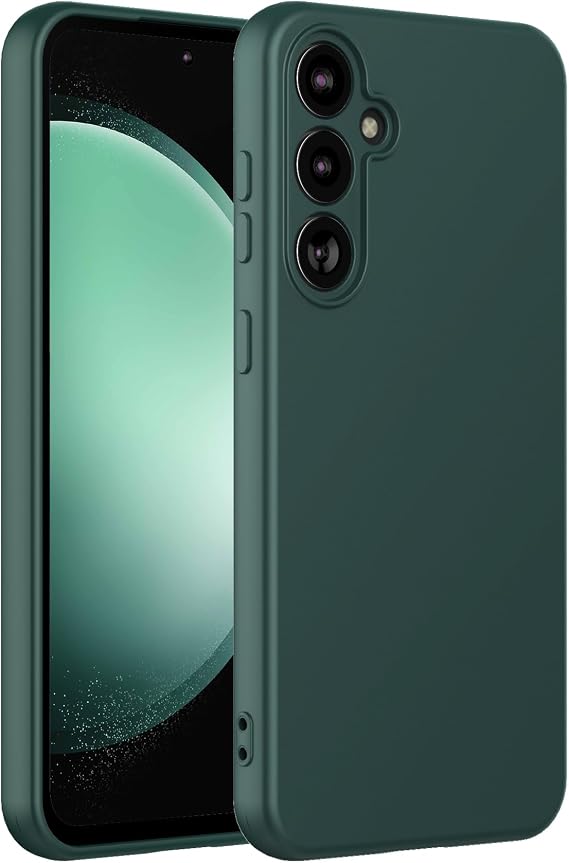 Cresee Case for Samsung Galaxy S23 FE (6.4-inch) Thin Phone Case with Camera Protection Soft Interior Slim Flexible TPU Back Cover for Galaxy S23 FE - Green