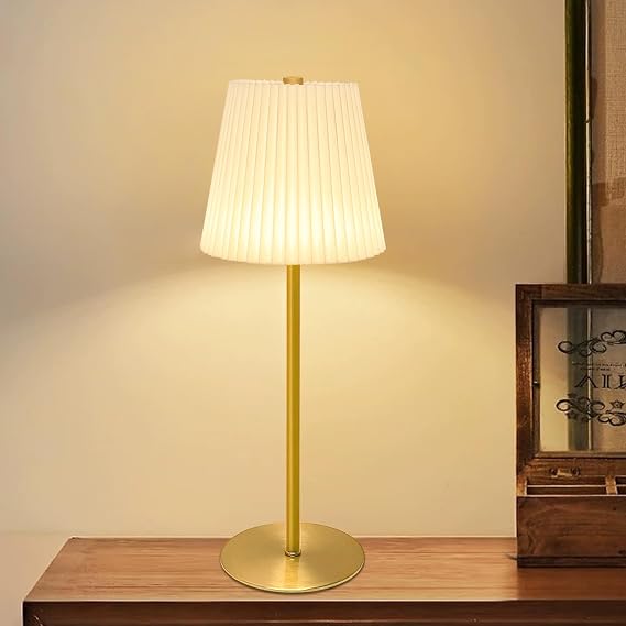 ZHENMING Cordless Table Lamp Rechargeable 5200mAh Battery Operated