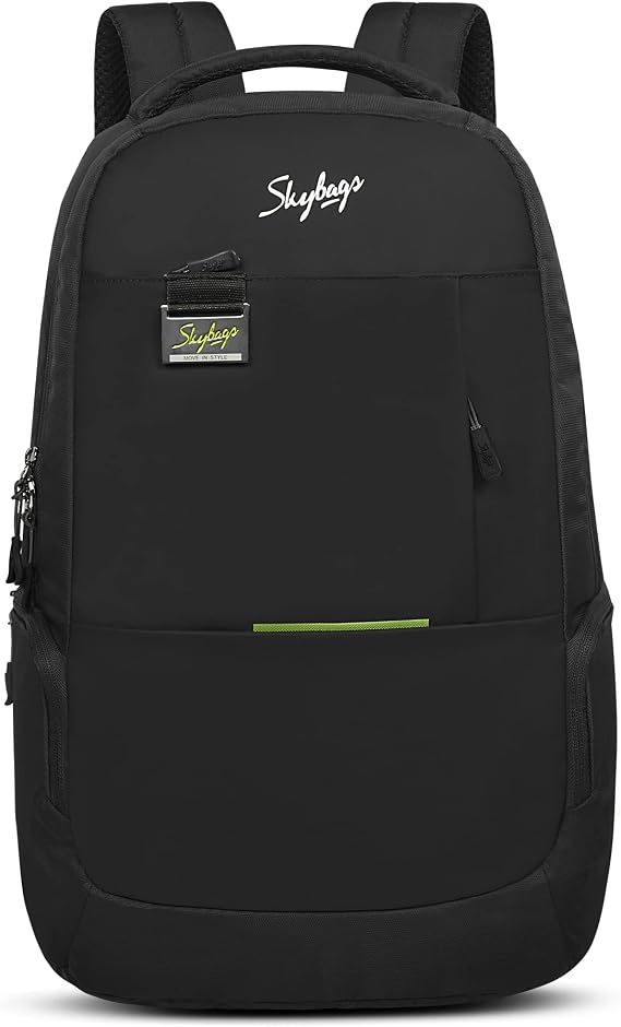 Skybags Unisex Black Micro Dobby & Tpe Facric Face Adjustable Strap 25L Backpacks