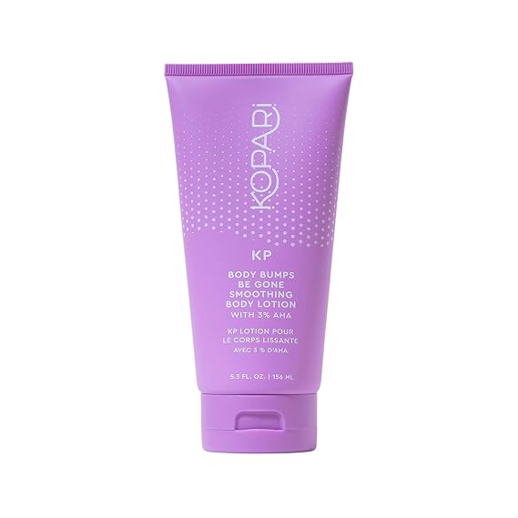Kopari KP Body Bumps Be Gone Smoothing Body Lotion with 3% AHA, Shea Butter and Sweet Almond Oil, Moisturizing KP Lotion for Body - 5.3 oz