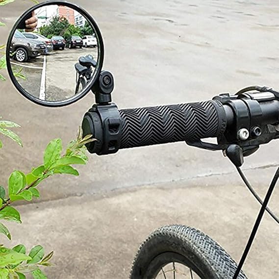 Bike Mirror, 360? Rotatable Mirrors for Handlebars, Wide Angle Convex Bike Mirrors Handlebar Rearview Mirror Bike Mirrors for Handlebar Mount Mountain Road Adult Bike Cycling