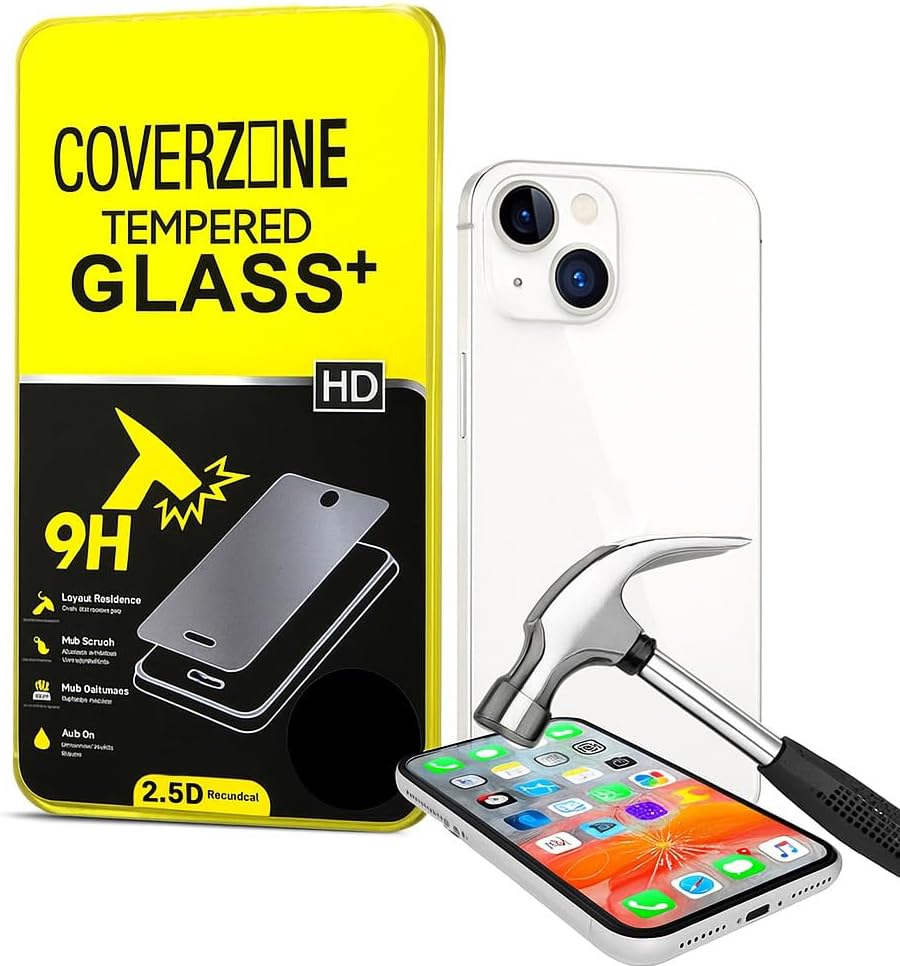 Coverzone iPhone 14 Pro Max ile Uyumlu Micro Cam Ekran Koruyucu Tam Kaplama Çizilmeye Dayanıklı Yüksek Hassasiyetli Temperli Ekran Koruma Camı