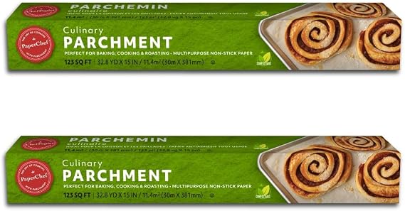 PaperChef Parchment Paper Nonstick Baking 2 Pack 15" x 98.4' Roll 123 sq ft