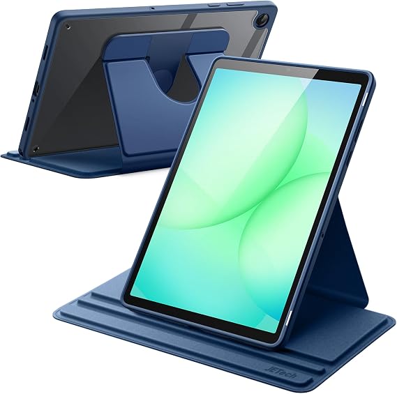 JETech 360 Rotating Case for Samsung Galaxy Tab A11 Plus, Navy