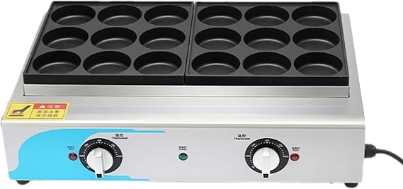 Egg Burger Machine, 18 Holes Egg Mini Pancake Frying Pan, with Easy Clean Non Stick Coating & Cool Touch Handles, for Cooking Healthy Fried Eggs Burger Omelette and More