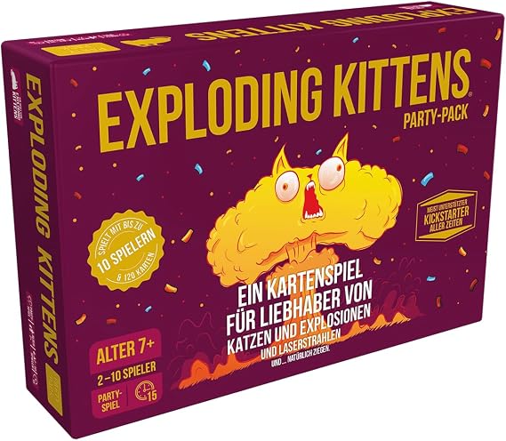 Exploding Kittens EKIEK04NDE Game Multi-Coloured German Version