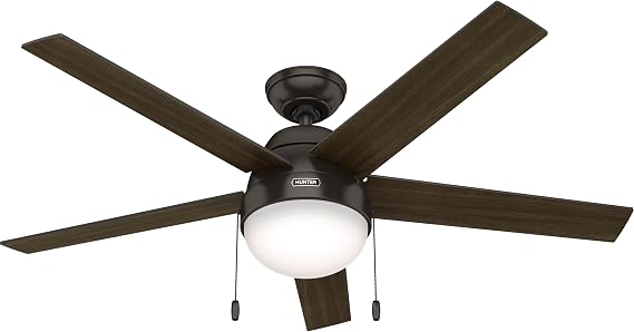 Hunter Anslee, Indoor, Ceiling Fan, with LED Light, 52 inch, Premier Bronze