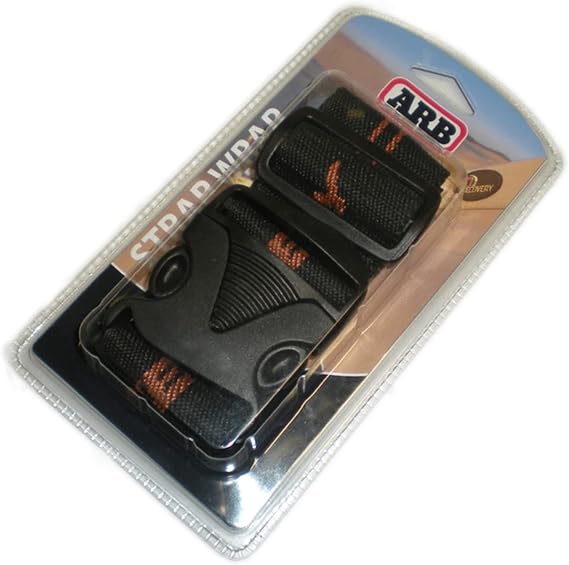 ARB 10100380 Strap Wrap 33 in Long 2 in Wide Snatch Straps, Winch Extension Straps and Tree Trunk Protectors - Black/Orange