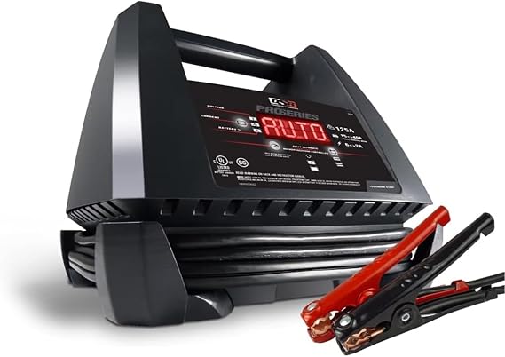 Schumacher Electric DSR Pro Series 6V / 12V Car Battery Charger & Maintainer - 125A Engine Starter with 15A / 40A Boost Mode - Quickly Bring Deeply Discharged Batteries Back to Life - DSR118