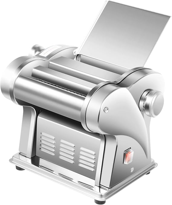 Electric Pasta Maker | 135W Stainless Steel Noodle Press 8 Thickness Levels