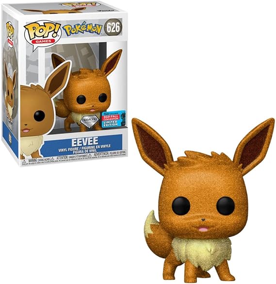 Funko POP! Animation: Pokemon - Eevee (Diamond Glitter Collection) Fall Convention 2021 Exclusive - Shared Sticker