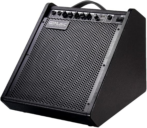 Coolmusic Electric Drum AMP 100-Watt Electronic Drum Amplifier DM100 Keyboard Speaker with Wireless Audio Connection, with 3-Band EQ and DI Out Black
