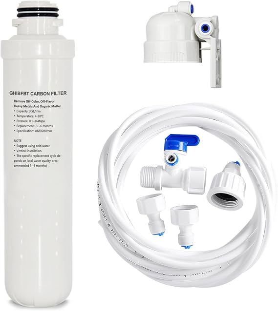 Boiling Water Tap Replacement Carbon Filter, Replacement Filter Scale Inhibition Carbon Filter for Instant Boiling Hot Water Tap Filter, Universal Integrated Tap Filter Cartridge for Home, Hotel