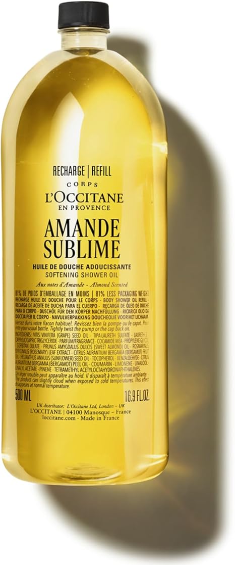 L'OCCITANE - Almond (Amande Sublime) Shower Oil - Soothing and firming - Made in France