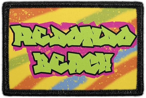 Redondo Beach - Fresh Prince Hook & Loop Patch - 2x3 in - Pull Patch | Removable embroidered morale Patch, merrow edge border, low profile, polyester, washable, hook-backed, for hats, jeans, vests