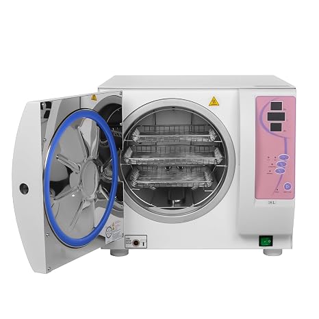 16L/18L /23L Stainless Sterilizer Steam Desktop Automatic Mini Sterilizer Autoclave Machine for Lab Equipment (16L)