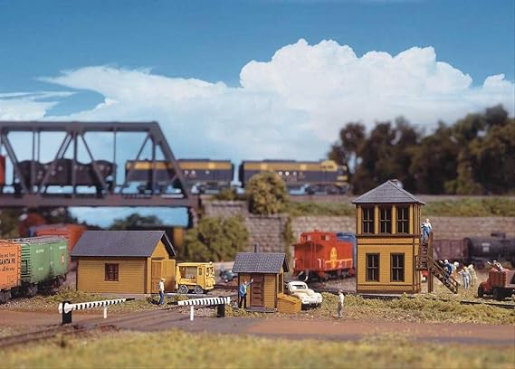 Walthers Cornerstone 933-3852 N Scale Trackside Structures Set - Kit - Three Structures and Accessories