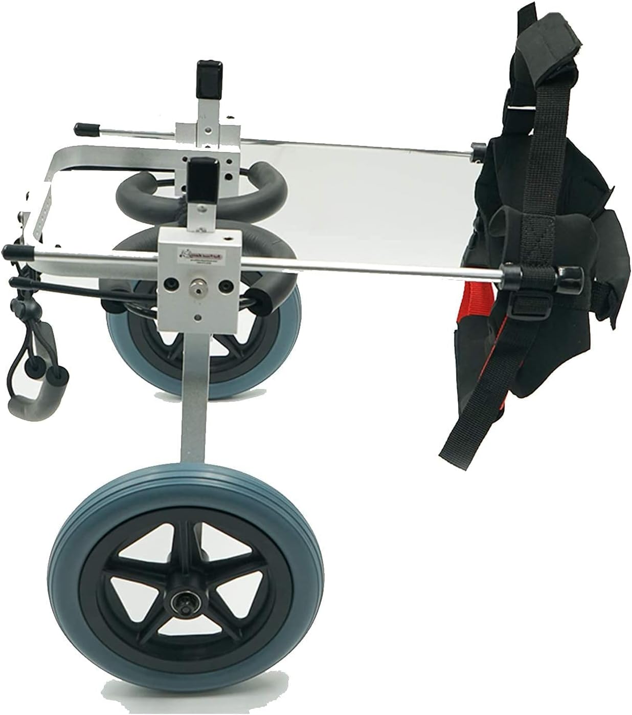 Adjustable Dog Wheelchair,2 Wheel Pet Wheelchair Walk Traction Rope Cart Kit for Handicapped Dog Puppy Walker WAbdominal Support X XXS