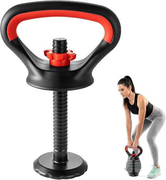 Versatile Kettlebell Handle with Push-Up Bar – Adjustable & Removable Dumbbell Board Fitness Tool, Sturdy PP Material Home Workout Equipment, Supports Up to 40kg