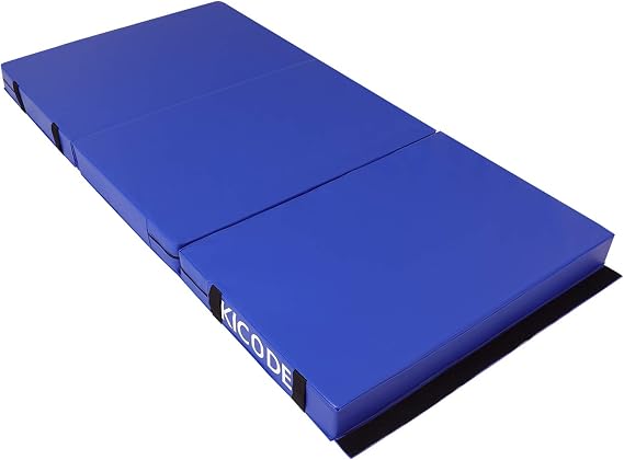 4inch Thick Exercise Mat, Gymnastics Mat for Home Gym Extra Thick Folding Workout Mat, Tumbling Mats For Home Gymnastics Use