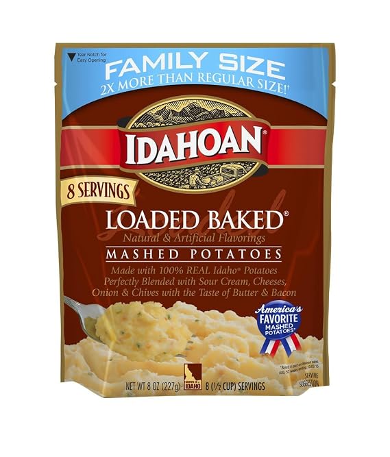 Idahoan Loaded Baked Mashed Potatoes 8 oz. (Pack of 6)