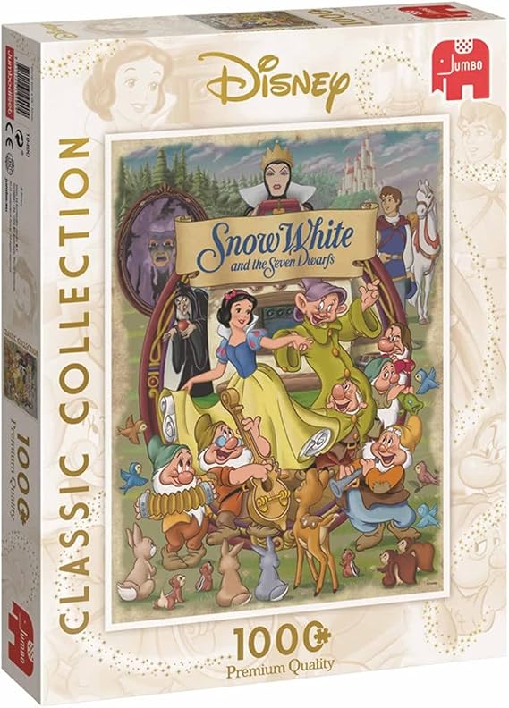 Jumbo, Disney Classic Collection - Snow White, Disney Jigsaw Puzzles for Adults, 1,000 piece