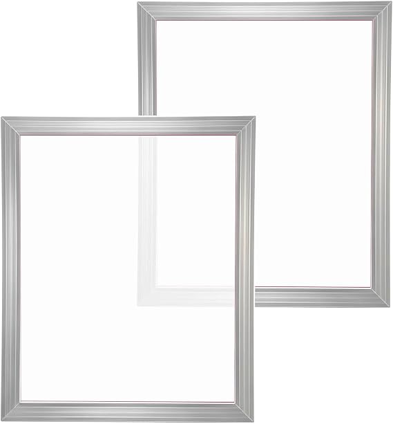 2 Pcs Aluminum Silk Screen Printing Frames, Screen Printing Kit,20x24inch Silk Screen Printing Frame with 160 Count Mesh, High Tension Nylon Mesh and Sealing Tape for T-Shirts DIY Printing