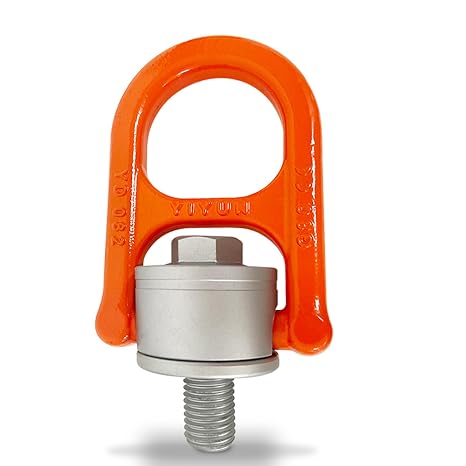 Eye Bolt M24 x 36 Max Load 5 Tons Metric Thread Universal Swivel Hoist Rings 360Rotation Made of Alloy Steel, Tensile Strength > 1080MPa (M24 x 36)