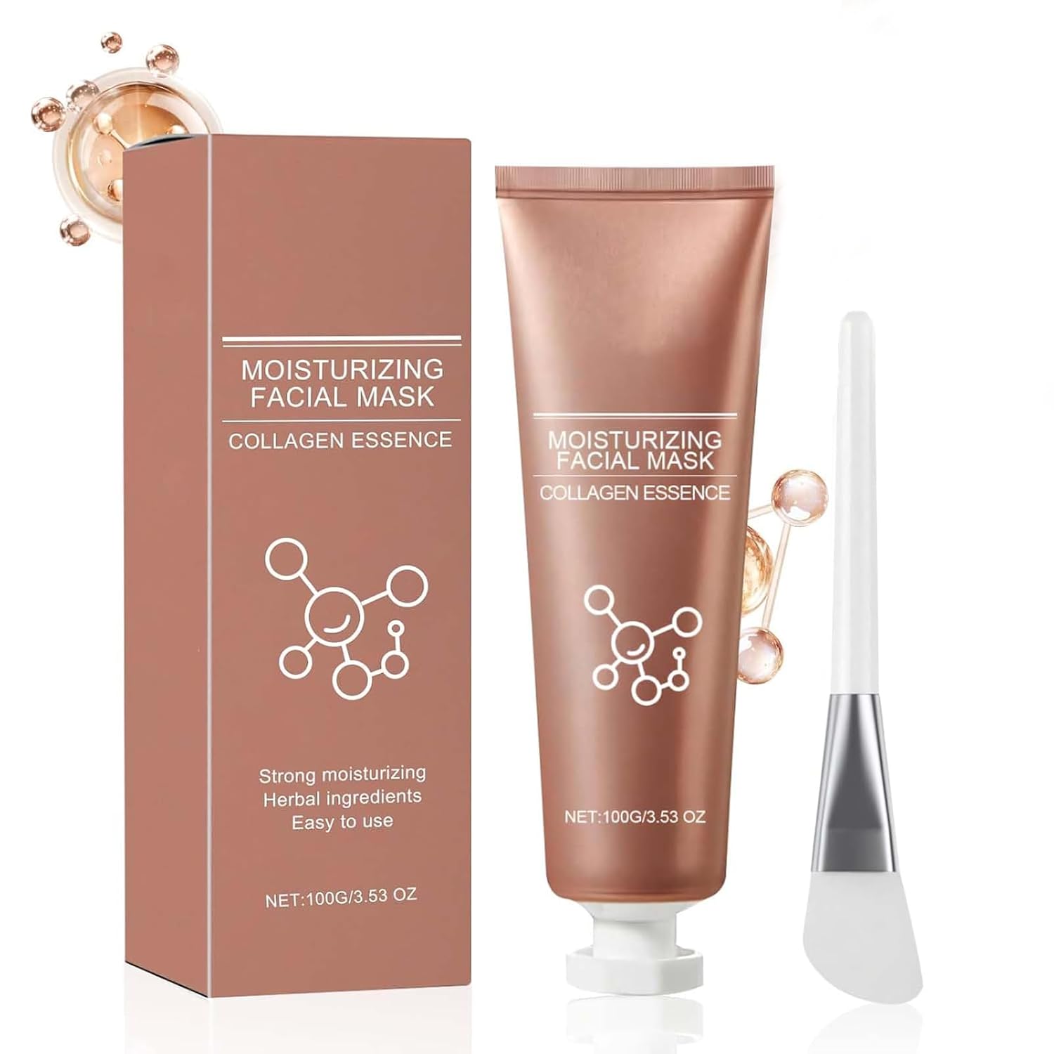 Peel Off Mask Face Baby Collagen Glow Mask T3 Collagen Night Wrapping Mask T3 Collagen Mask Limpieza Suave Refrescante y Control de Grasa 100 g