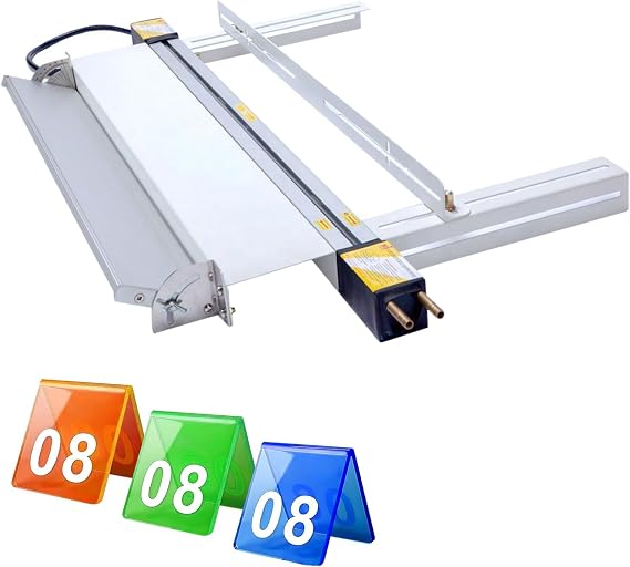 Acrylic PVC Plastic Bender, Acrylic Lightbox Plastic PVC Bending Machine, Plastic Sheet Bender, Manual Strips Heat with Angle Bracket, Heating Thickness 1mm-6mm