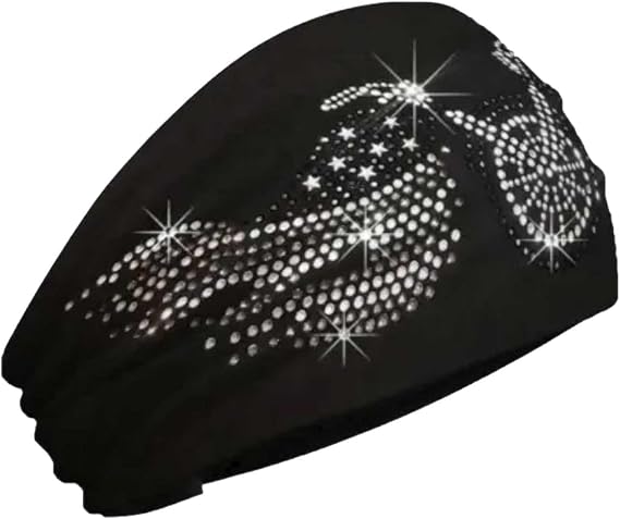 That's A Wrap Women's United We Ride Embellished Knotty Band Headwrap, Black