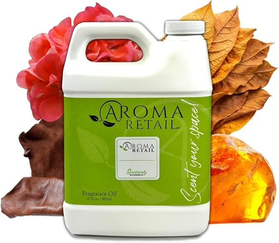 Allure Noire 27 oz Refill for Oil Diffuser with Leather, Cardamom, Vanilla, More Notes