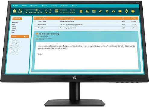 HP LED-Backlit LCD Monitor 21.5" Black (3ML60A6#ABA)