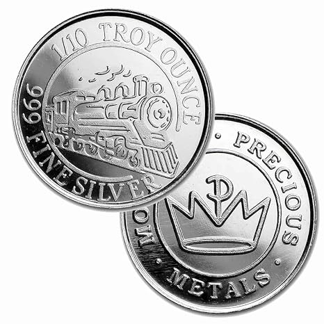 Train Round | 1/10 oz Fine Silver | Handcrafted Collectible | Monarch Precious Metals